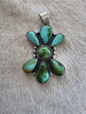 Sonoran Turquoise Cluster Pendant